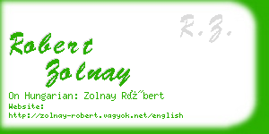 robert zolnay business card